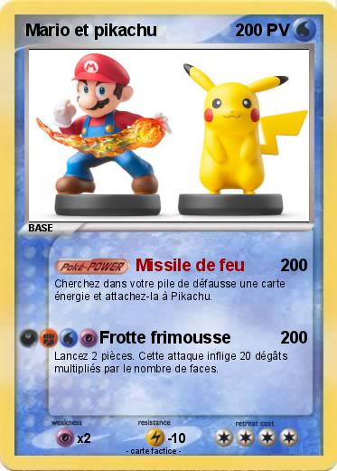 Pokemon Mario et pikachu