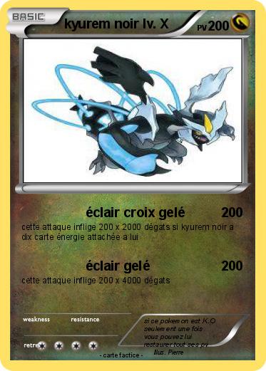 Pokemon kyurem noir lv. X