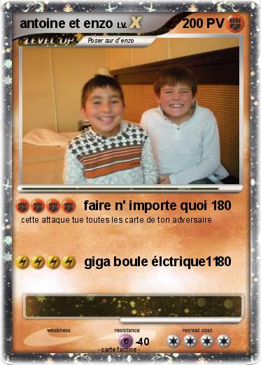 Pokemon antoine et enzo