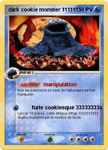 Pokemon dark cookie monster 11111
