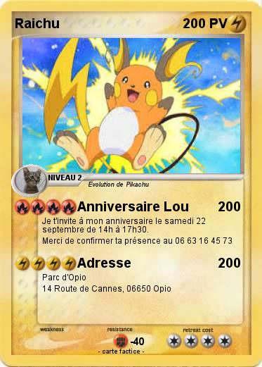 Pokemon Raichu