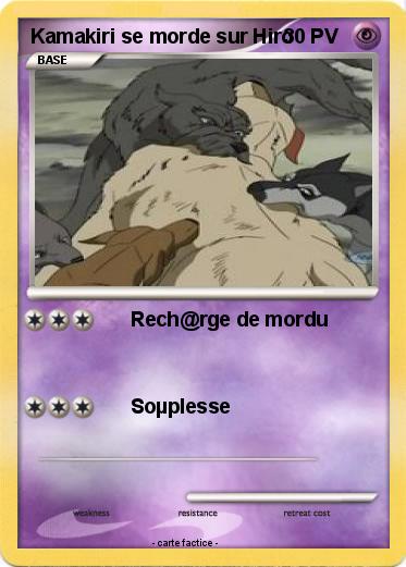 Pokemon Kamakiri se morde sur Hiro