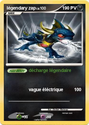 Pokemon légendary zap
