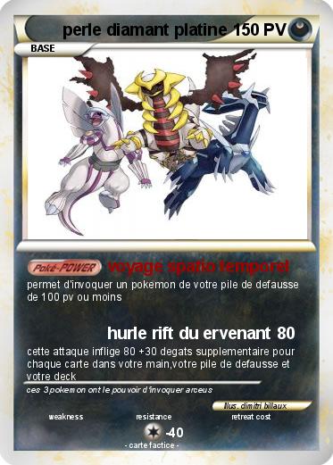 Pokemon perle diamant platine