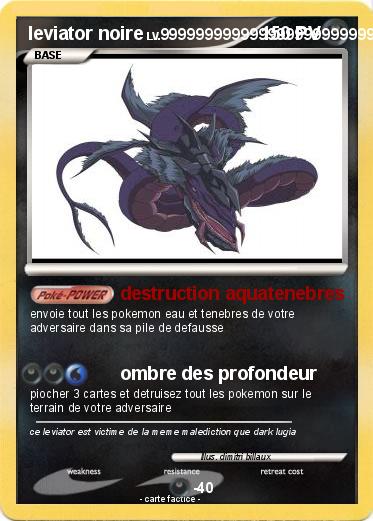 Pokemon leviator noire