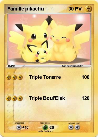 Pokemon Famille pikachu