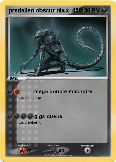 Pokemon predalien obscur niv.x  450
