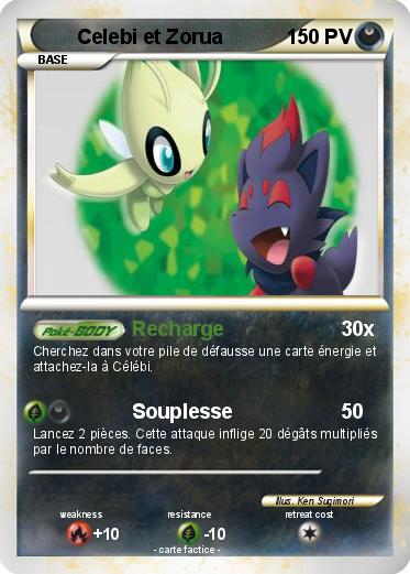 Pokemon Celebi et Zorua