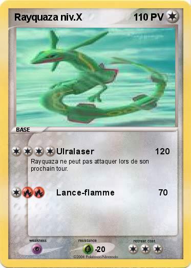 Pokemon Rayquaza niv.X 
