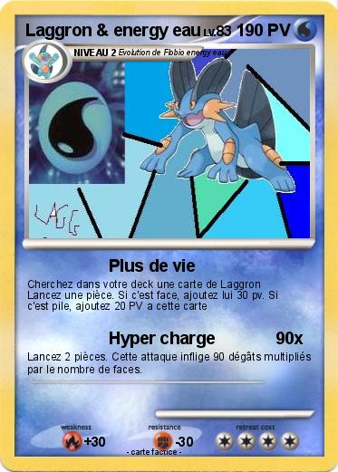 Pokemon Laggron & energy eau