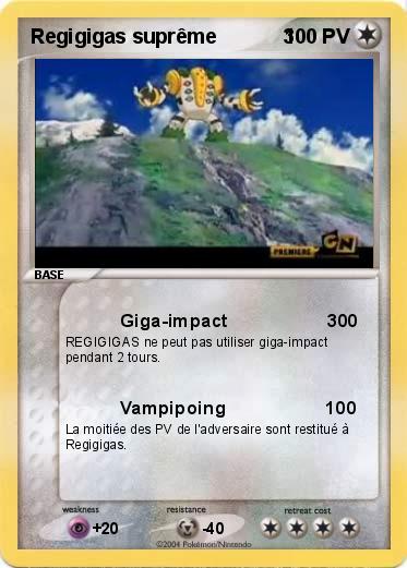 Pokemon Regigigas suprême            3
