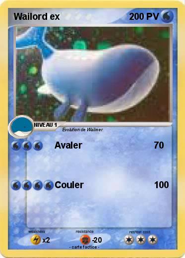 Pokemon Wailord ex