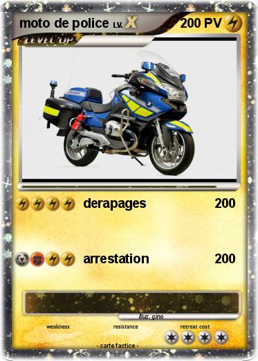 Pokemon moto de police