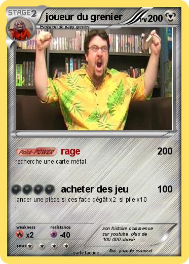 Pokemon joueur du grenier
