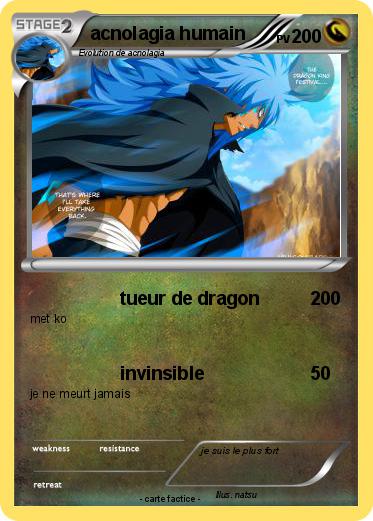 Pokemon acnolagia humain
