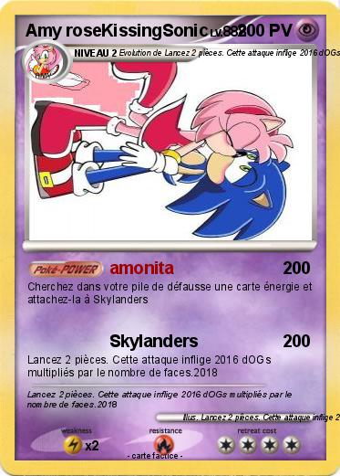Pokemon Amy roseKissingSonic