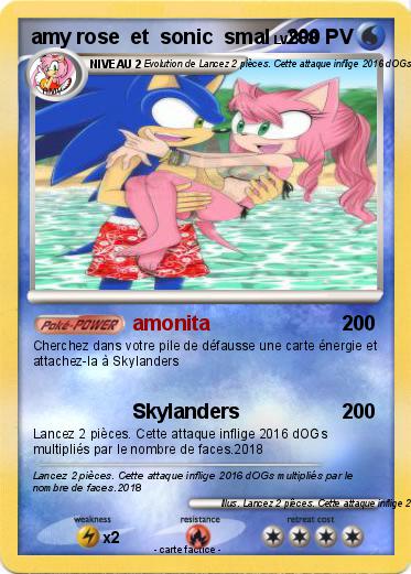 Pokemon amy rose  et  sonic  smal