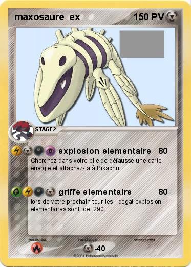 Pokemon maxosaure  ex