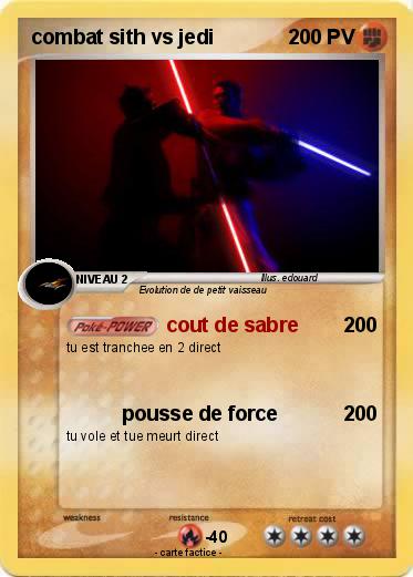Pokemon combat sith vs jedi