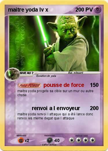 Pokemon maitre yoda lv x