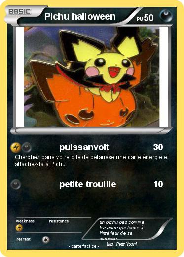 Pokemon Pichu halloween