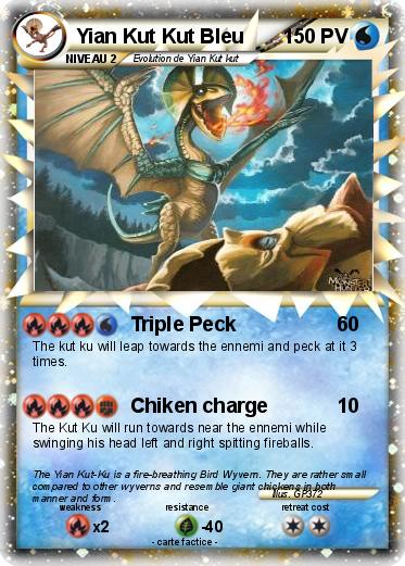 Pokemon Yian Kut Kut Bleu