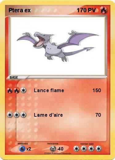 Pokemon Ptera ex                             1