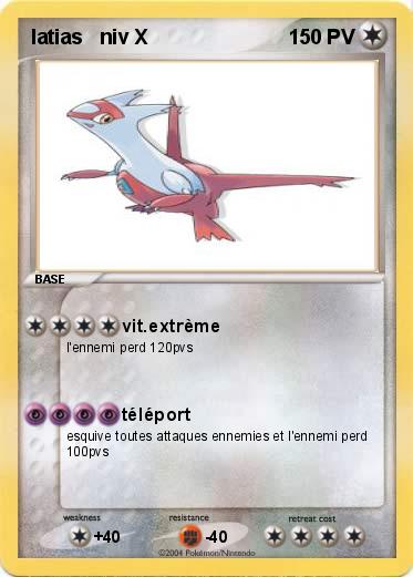 Pokemon latias   niv X