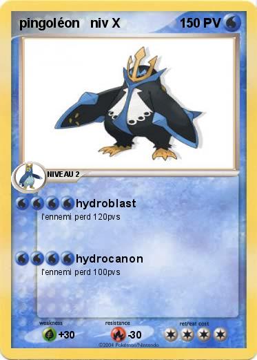 Pokemon pingoléon   niv X