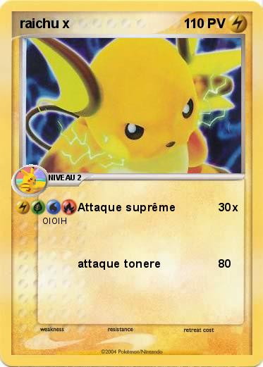 Pokemon raichu x