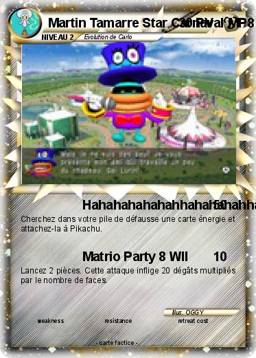 Pokemon Martin Tamarre Star Carnaval MP8 WII