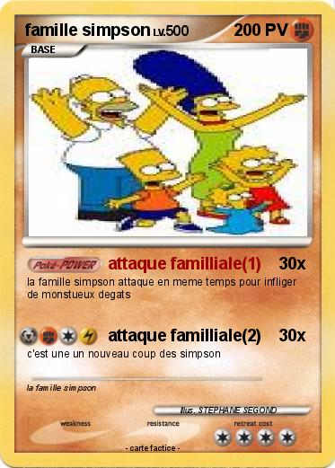 Pokemon famille simpson