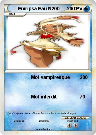 Pokemon Eniripsa Eau N200           0