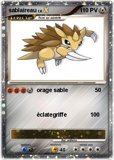 Pokemon sablaireau