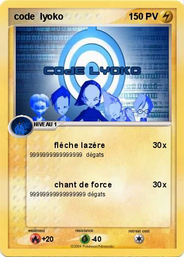 Pokemon code  lyoko