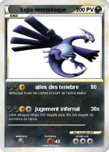 Pokemon lugia demoniaque