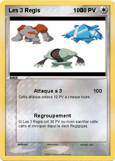 Pokemon Les 3 Regis                     100