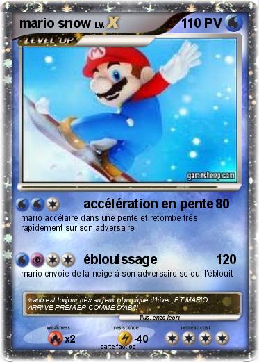 Pokemon mario snow