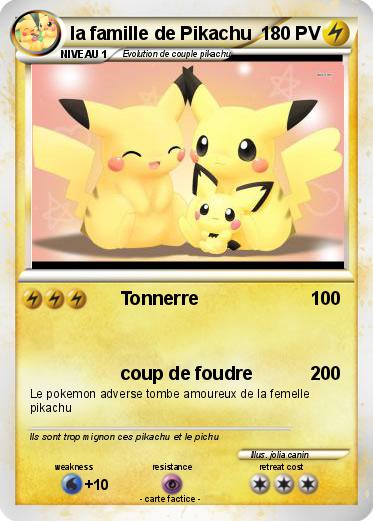 Pokemon la famille de Pikachu