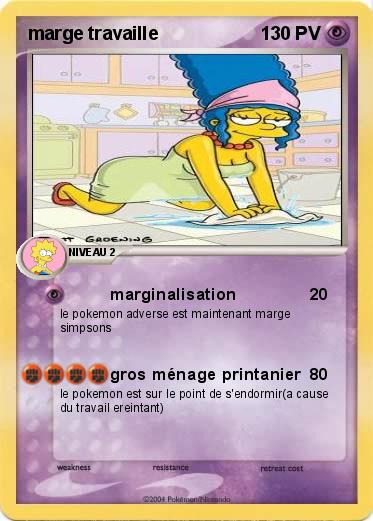 Pokemon marge travaille
