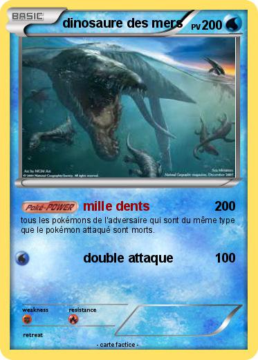 Pokemon dinosaure des mers