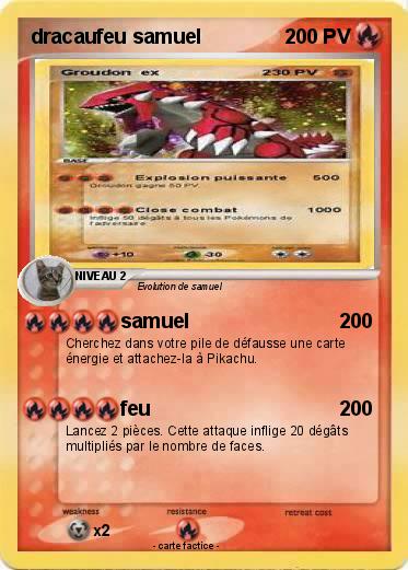Pokemon dracaufeu samuel