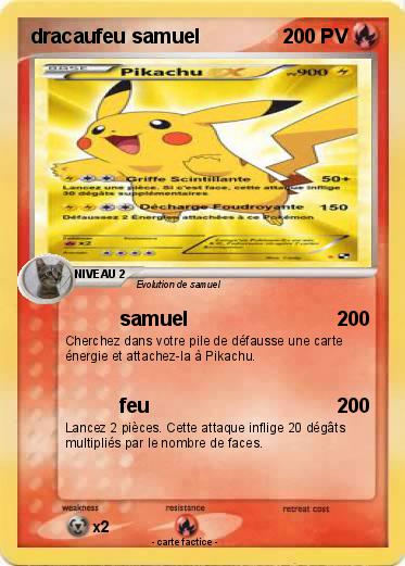 Pokemon dracaufeu samuel