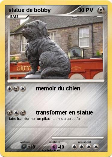 Pokemon statue de bobby
