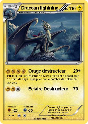 Pokemon Dracoun lightning