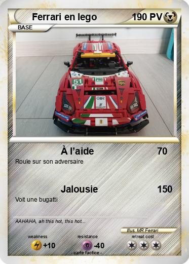 Pokemon Ferrari en lego
