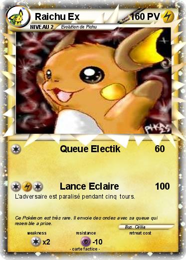 Pokemon Raichu Ex