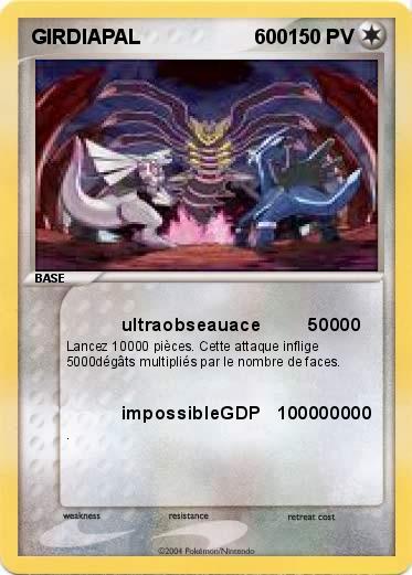 Pokemon GIRDIAPAL                    600                                                               