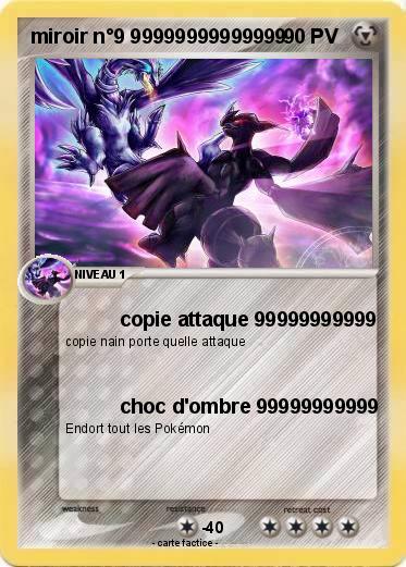 Pokemon miroir n°9 99999999999999