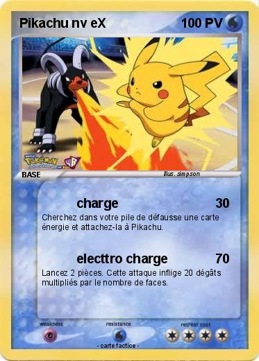 Pokemon Pikachu nv eX